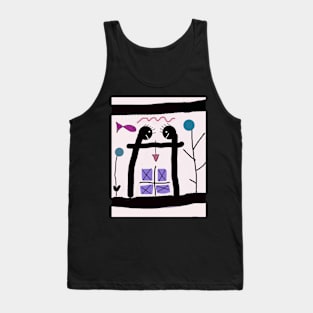 Kids and Arrow Stick Figure Tank Top